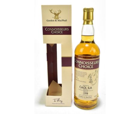 WHISKY; a single bottle of Caol Ila Islay single malt Scotch whisky, distilled 1998 and bottled 2010, 43% 70cl, a connoisseur