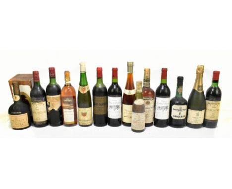 FRANCE; mixed wines including Rothschild Mouton-Cadet 1967 and 1970, two Chateau Grand Bersan Lussac Saint-Emilion, Chateau B