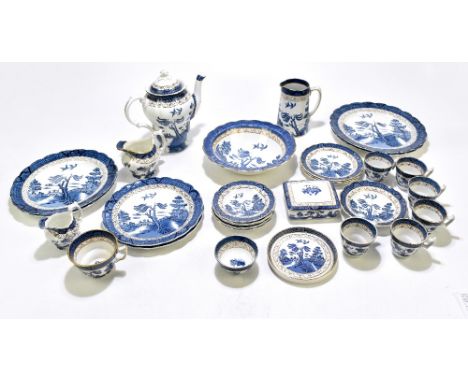 A Booths 'Real Old Willow' blue and white twenty-nine piece part dinner and coffee service&nbsp;including a coffee pot and co