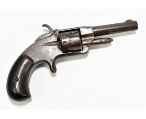 A 19th century Smith's Patent .32 rimfire five shot revolver, the top of the frame stamped 'Smith's Patent April 15th 1873', 