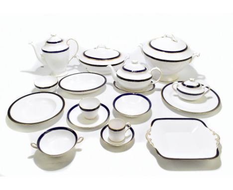 SPODE; an extensive tea and dinner service in the 'Consul Cobalt' pattern, approximately 208 pieces with a list available.Add