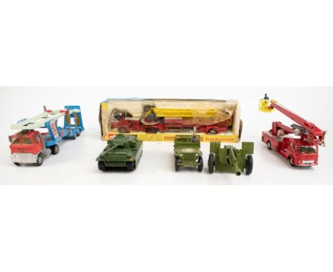 CORGI; three boxed models comprising 1127 Simon Snorkel Fire Engine, 1138 Car Transporter with Ford tilt cabinet 'H' series t