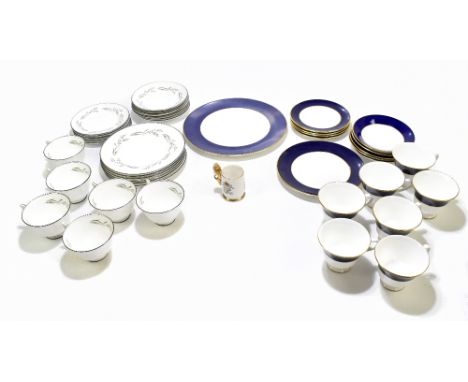 ROYAL DOULTON; a twenty four piece tea service decorated in the 'Spring Zephyr' pattern together with a Coalport eighteen pie
