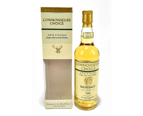 WHISKY; a single bottle of Balmenach 17 years old Speyside single malt Scotch whisky, distilled 1988 and bottled 2005, 43% 70