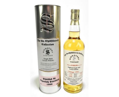 WHISKY; a single bottle of Clynelish aged 15 years Highland single malt Scotch whisky, distilled 1992 and bottled 2008, Signa