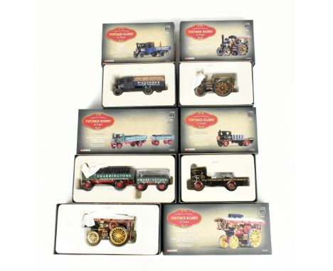 CORGI; five boxed Vintage Glory of Steam models comprising 8009 Sentinel Dropside Wagon [...], 80103 John Fowler &amp; Co (Le