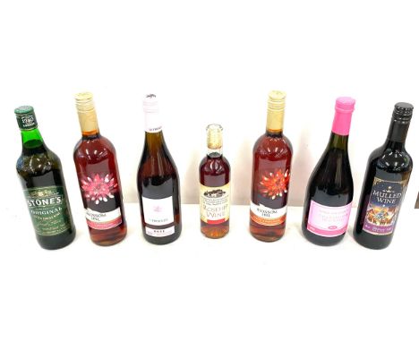 Selection of alcohol includes mulled wine etc 