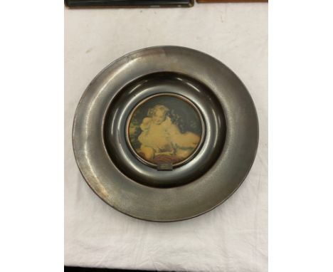 Old master Trafford plaque diameter approx 16.5" titled "Nature"