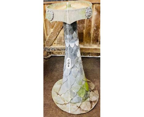 Lead effect vintage bird bath 