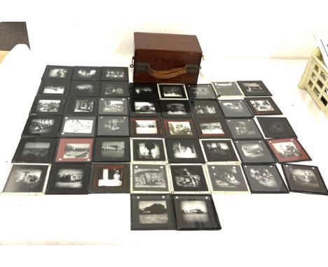 Vintage magic lantern slides, showing India 