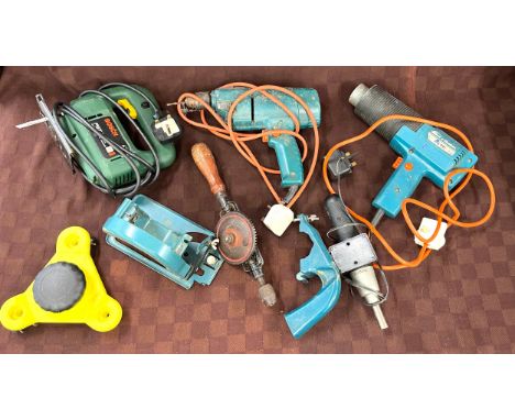 Selection of power tools, includes Black and Decker, Bosch etc, untested 