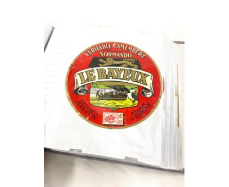 Selection vintage french cheese labels 