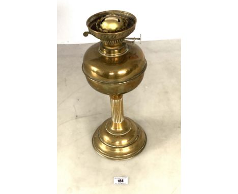 Brass oil lamp 14.5" high