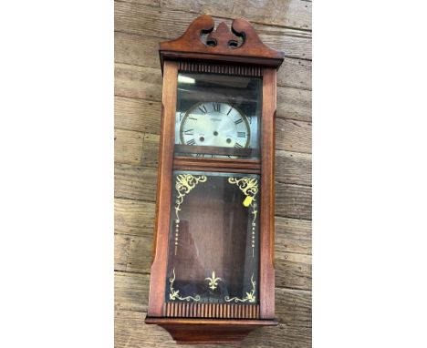 8 vintage clock cases (including gongs and other parts) and circa 1920's 