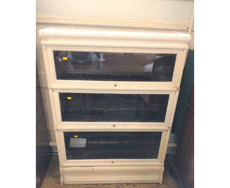 White Painted Globe Wernicke Display CabinetApprox 120 x 87 x 30cm 