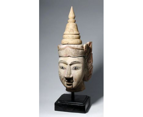 Southeast Asia, Burma (modern day Myanmar), ca. 19th century CE.  A hand-carved and hand-painted traditional Burmese theater 