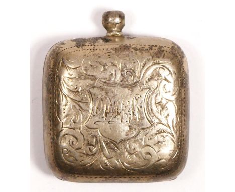 A silver sovereign holder, Chester 1910, lacking button a loop, 17gm 