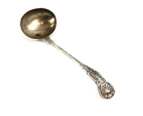 Queens pattern silver Scottish provincial silver toddy ladle by George Jamieson of Aberdeen, usually hallmarks for 1852 as we