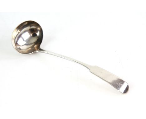 Victorian Scottish silver toddy ladle by William Crouch, Edinburgh 1855 .     