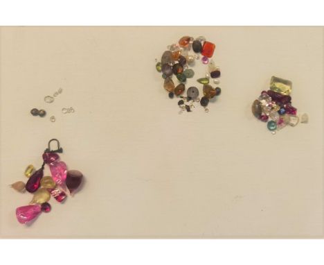A collection of precious and semi-precious stones and other loose stones to include diamond, topaz, sapphire and ruby and oth