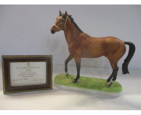 A Royal Worcester limited edition model of Nijinsky 406/500 modelled by Doris Linder with framed certificate of authenticity 