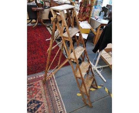 A vintage 'Woodware' step ladder Location: SR 