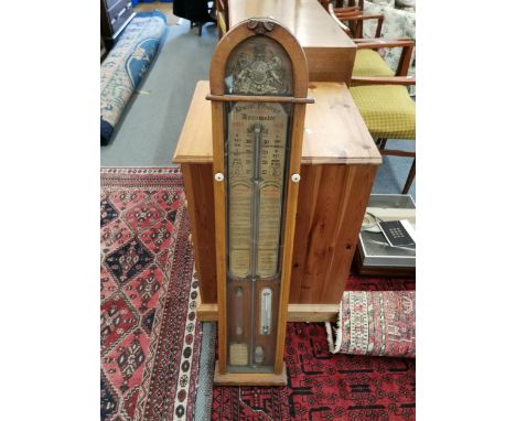 An early 20th century Admiral Fitzroys barometer 109cm h Location: Rostrum 