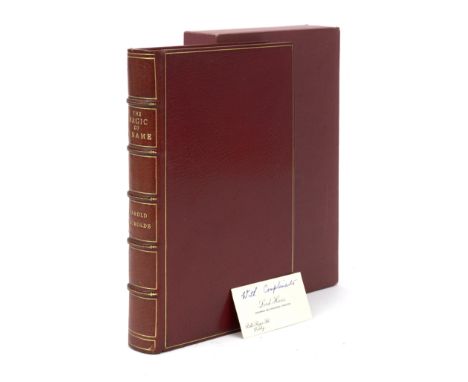 Harold Nockolds: Magic of a Name; a Lord Hives presentation copy,bound in red Morocco leather with matching red cloth covered