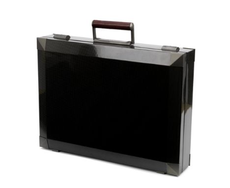 A Pininfarina carbon fibre limited edition briefcase, by Redwall of Pianoro, Italy, 1980s,hard-sided case with carbon fibre f