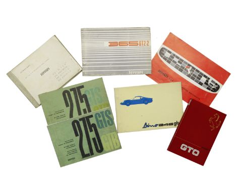 Ferrari sales brochures, booklets and other printed ephemera,comprising 250 Granturismo Berlinetta sales leaflet (Italian tex