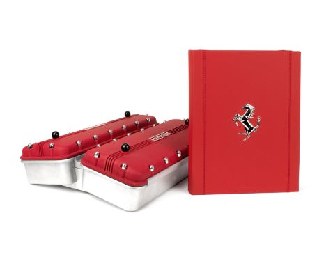 Giuseppe (Pino) Allievi: Il Fascino Ferrari; a leather-bound Collector's Limited Edition title published 2018 by Taschen, con