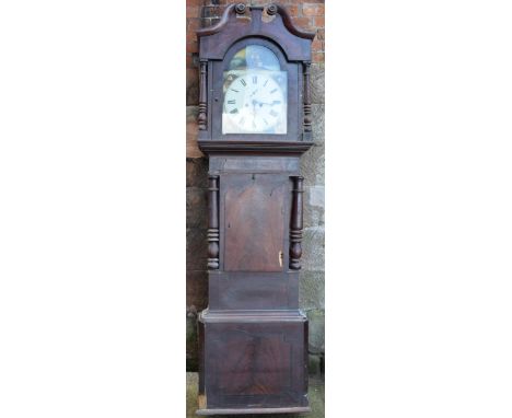 Local Interest: Heitzman of Cheadle 19th century mahogany longcase clock, 235cm tall, requires attention.  