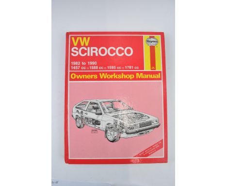 Haynes Manual No. 1224 VW Scirocco MK2 1982-1990, 1457CC, 1588CC, 1595CC, 1781CC.  Good clean cover, text VG and believed com