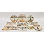 Group of Royal Doulton Dickens ware, circa 1900, printed marks, variously printed with Dickensian