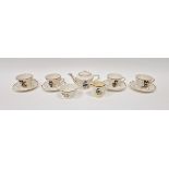 Wade Heathware Walt Disney Mickey Mouse pottery miniature tea set, printed black marks to teapot,