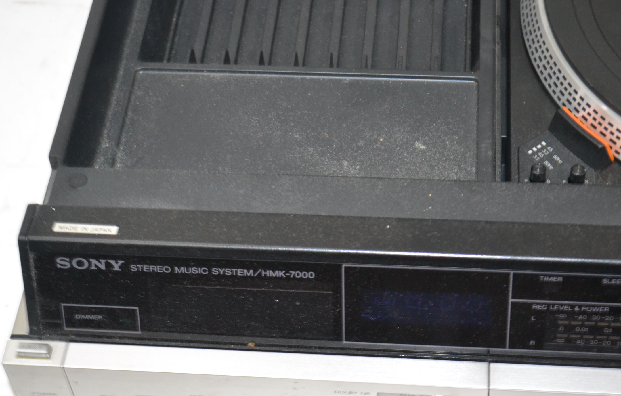 A retro 1970's Sony Stereo Music System Model No HMK7000 having