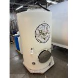 500 Gallon PVC Tank with Top and Side Mandoors (Approx. 4' Diameter and 6'6" O.H.) | Rig Fee $150