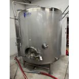 Quality Tank Solutions 1200 Gal Stainless Steel Brite Tank - Dish Bottom | Rig Fee $1000 w/ Saddles