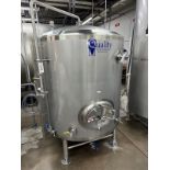 Quality Tank Solutions 20 BBL Stainless Steel Brite Tank - Dish Bottom, | Rig Fee $1000 w/ Saddles