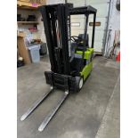 Clark Model TM 15S 36V Electric 3-Wheel Fork Lift with 2475 LB Capacity - Currently | Rig Fee $300