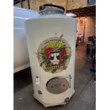 500 Gallon PVC Tank with Top and Side Mandoors (Approx. 4' Diameter and 6'6" O.H.) | Rig Fee $150