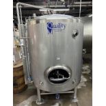 Quality Tank Solutions 20 BBL Stainless Steel Brite Tank - Dish Bottom, | Rig Fee $1000 w/ Saddles