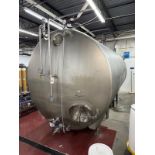 Mueller 5000 Gallon Stainless Steel Horizontal Dairy Tank - Glycol Jacketed, Zwickl | Rig Fee $800