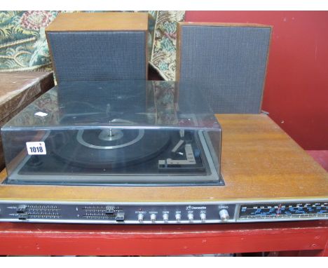 Dansette Moden No A1006 Table Top Record Player/Radio, with speakers.