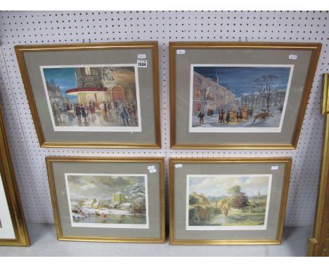 Louis Jennings, Sheffield and District Coloured Prints, 21 x 29.5cm, all signed. (4)