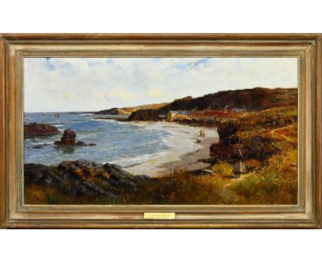COLIN HUNTER ARA RSW (SCOTTISH 1841 - 1904), THE COAST OF DEVON oil on canvas, signed and dated 1894, titled in the presentat