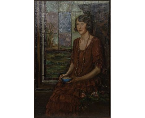 * DOROTHY JOHNSTONE ARSA (SCOTTISH 1892 - 1980), JEAN oil on canvas, signed, titled and dated '33 versoframed (frame loose)im