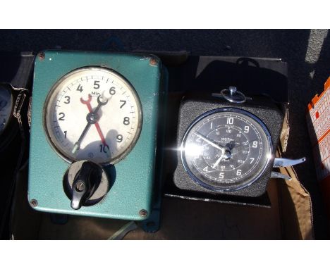 Smiths interval timer and a Junghans wall mounted exposure timer 