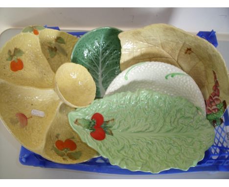 Various Carltonware cabbage leaf and other similar in one box 
