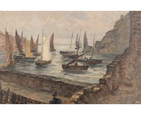   Kaiser-Herbst Carl Cornwall Öl auf Karton Signiert und betitelt rechts unten 30,8 x 46 cm gerahmt Landschaftsmaler in Wien,